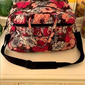 Vera Bradley Bag- Mocha Rouge Print
